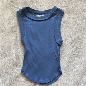 WE THE FREE Blue Sleeveless Top